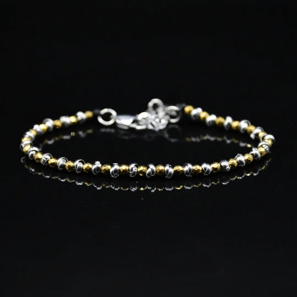Braid Mini 2.0 Armband – Poliertes Gold Hämatit