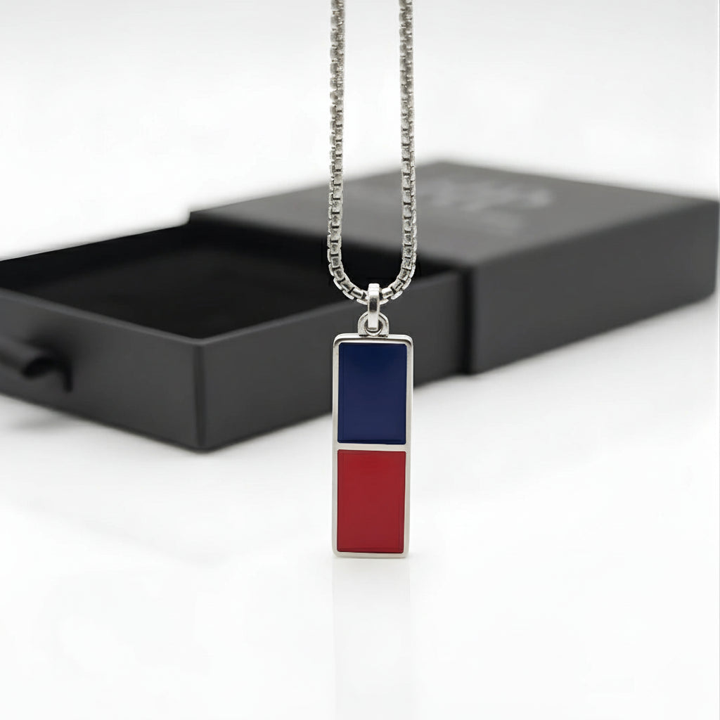 Collana Rosso Blu Elegance