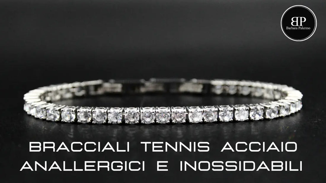 Bracciali tennis acciaio anallergici e inossidabili