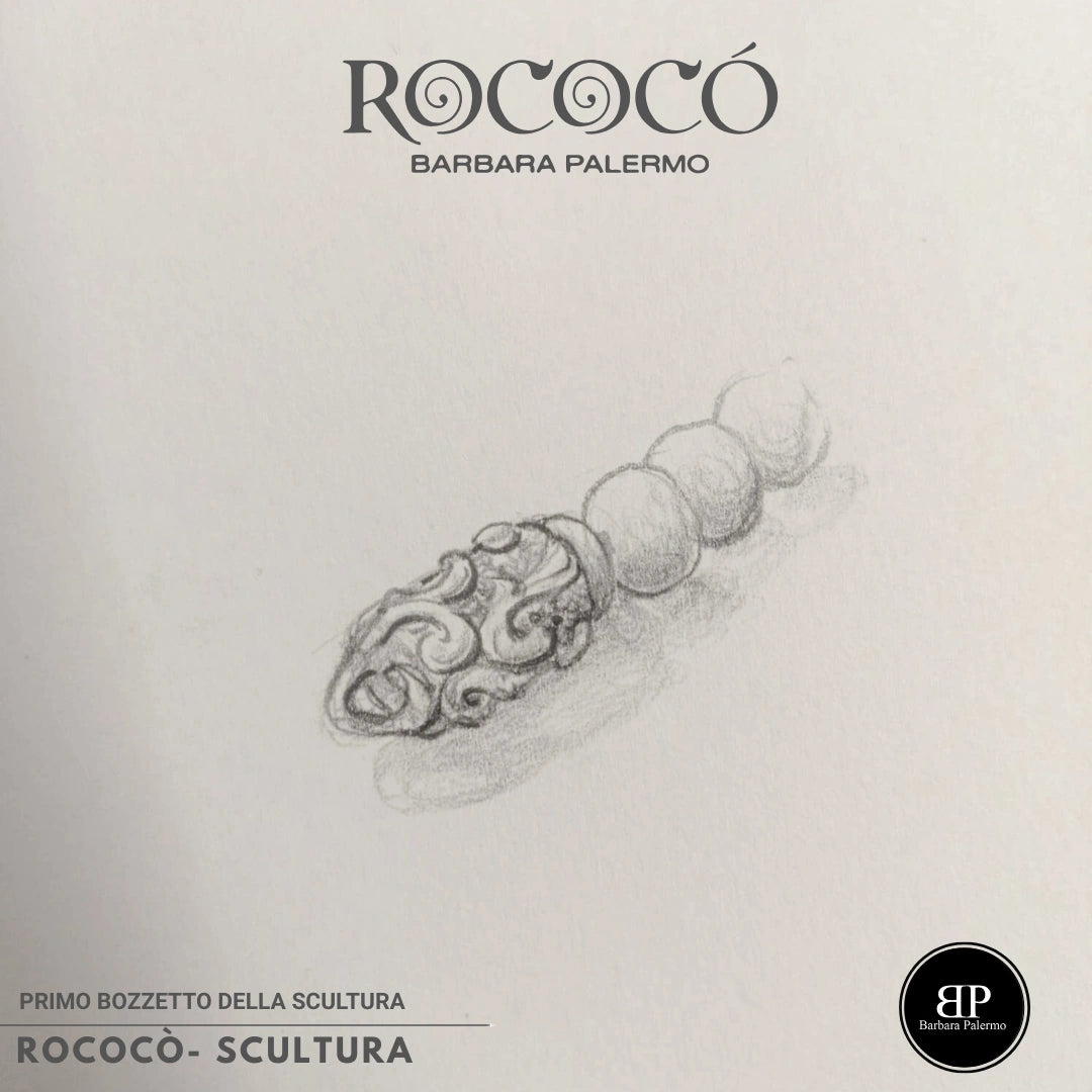 Rococò Noir Elegance – Collana Artigianale con Onice e Perla