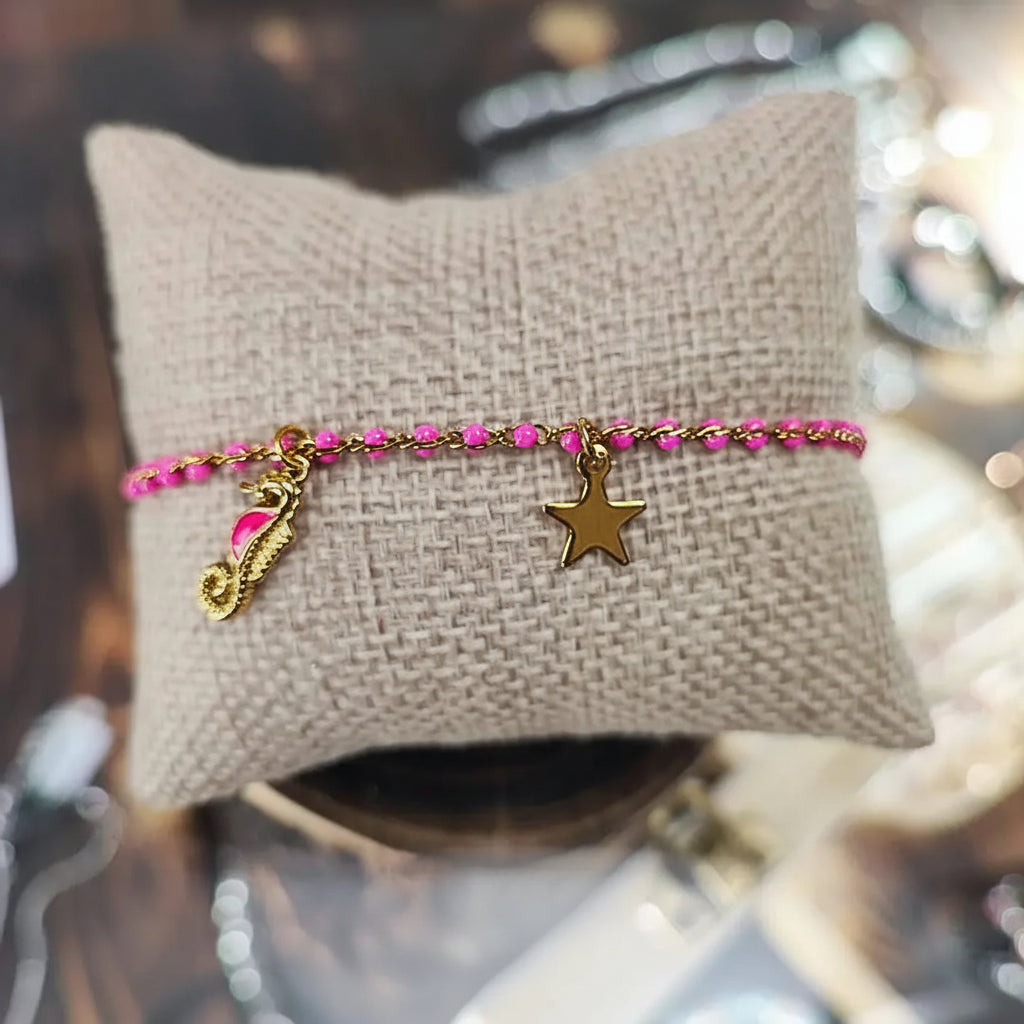 Pink Marine Dream Armband: Süße Spiegelungen des Meeres