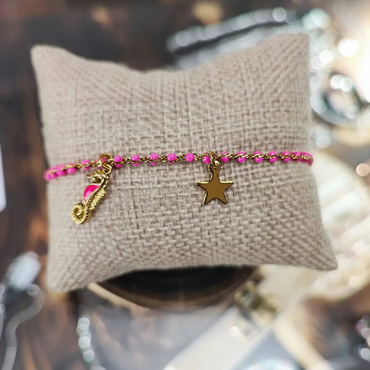 Bracciale Charm Sogno Marino Rosa Dolci Riflessi del Mare