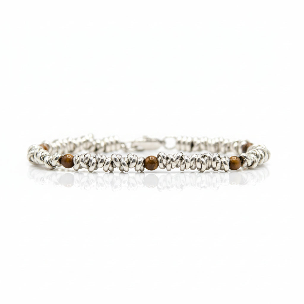 Bracciale H2Node con Pietra Paesina Diaspro Paesaggio