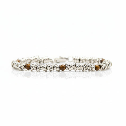 Bracciale H2Node con Pietra Paesina Diaspro Paesaggio
