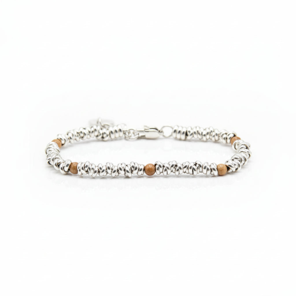 Bracciale H2Node con Pietra Paesina Diaspro Paesaggio