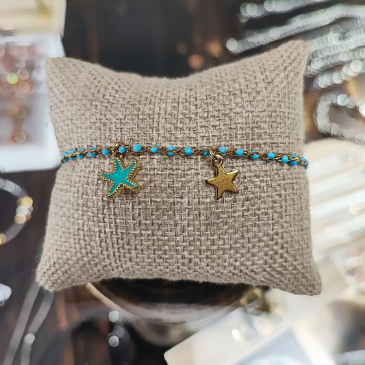 Bracciale Charm Stelle di Mare Incantate Eleganza Oceanica al Polso