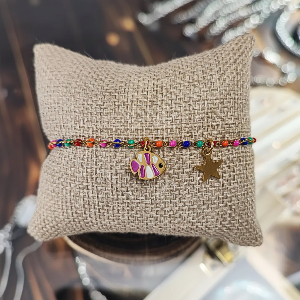Bracciale Charm  Vivo Oceano carnevale Sottomarino al Polso