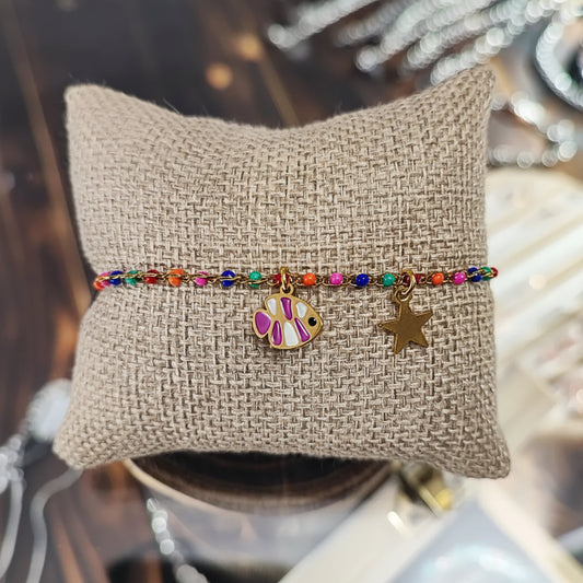 Bracciale Charm  Vivo Oceano carnevale Sottomarino al Polso