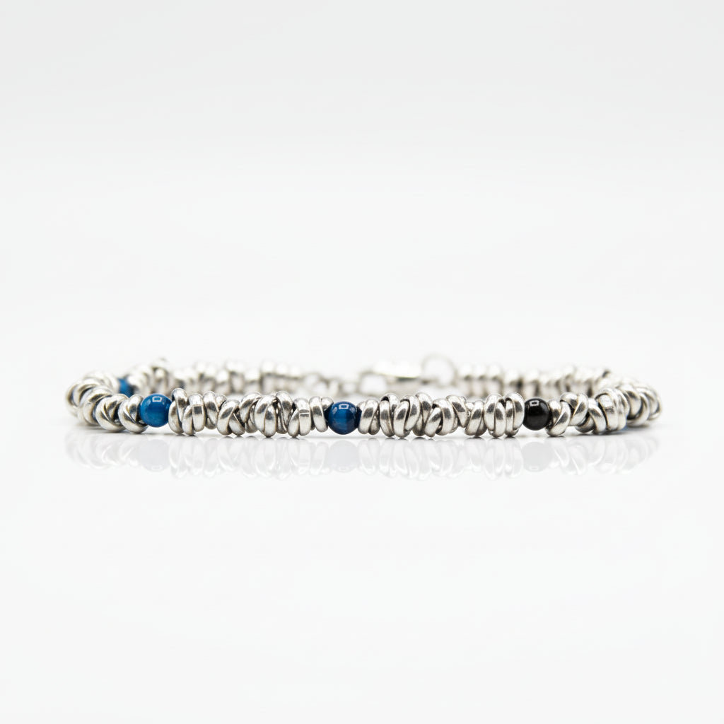H2Node-Armband mit blauem Tigerauge