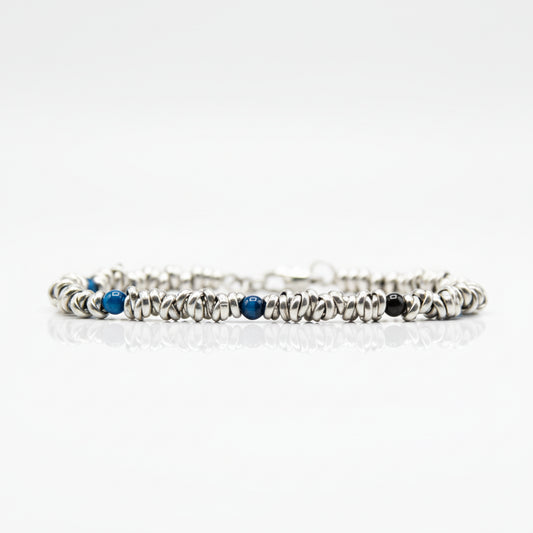 Bracciale H2Node con Occhio di Tigre Blu