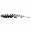 MAGMA und Silber Herrenarmband aus Lavasteinen