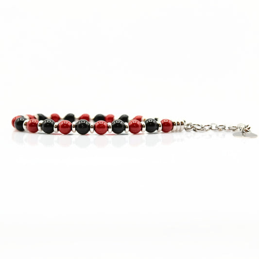 Steine: mehrfarbiges Hartsteinarmband