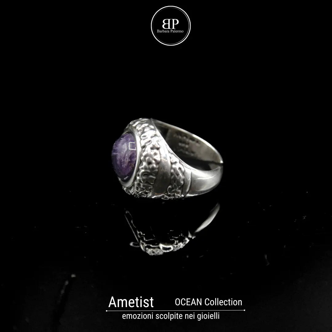 Ametista Anello Ocean Sogna in Viola con Ametist