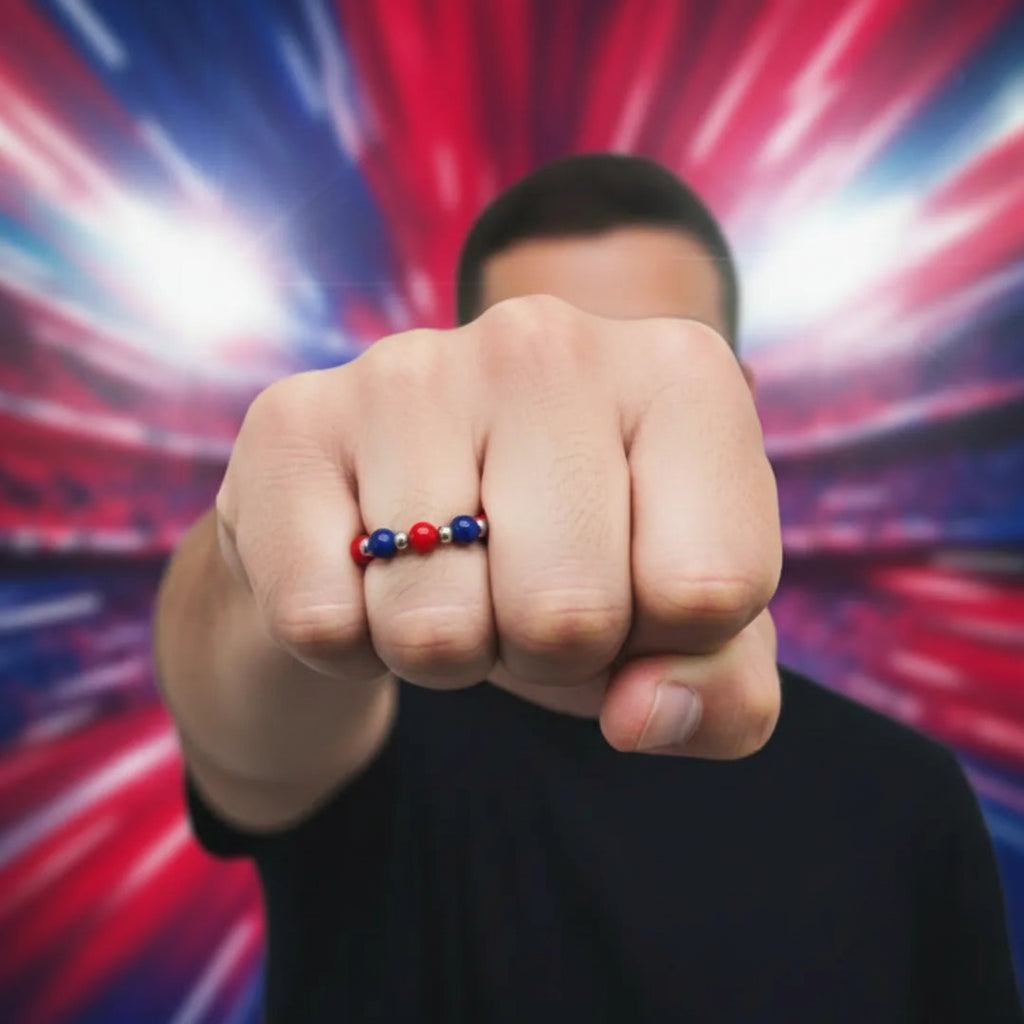 Anello Elastico Rosso Blu