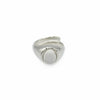 Eternity - Anello con Pietra di Howlite Cabochon: Semplicità che Incanta