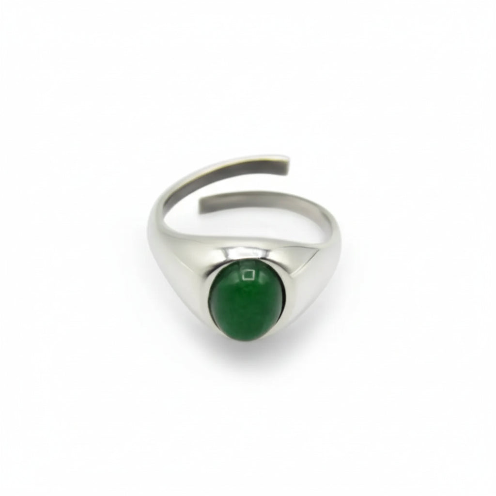 Grüner Jade Eternity Ring – Zeitlose Eleganz