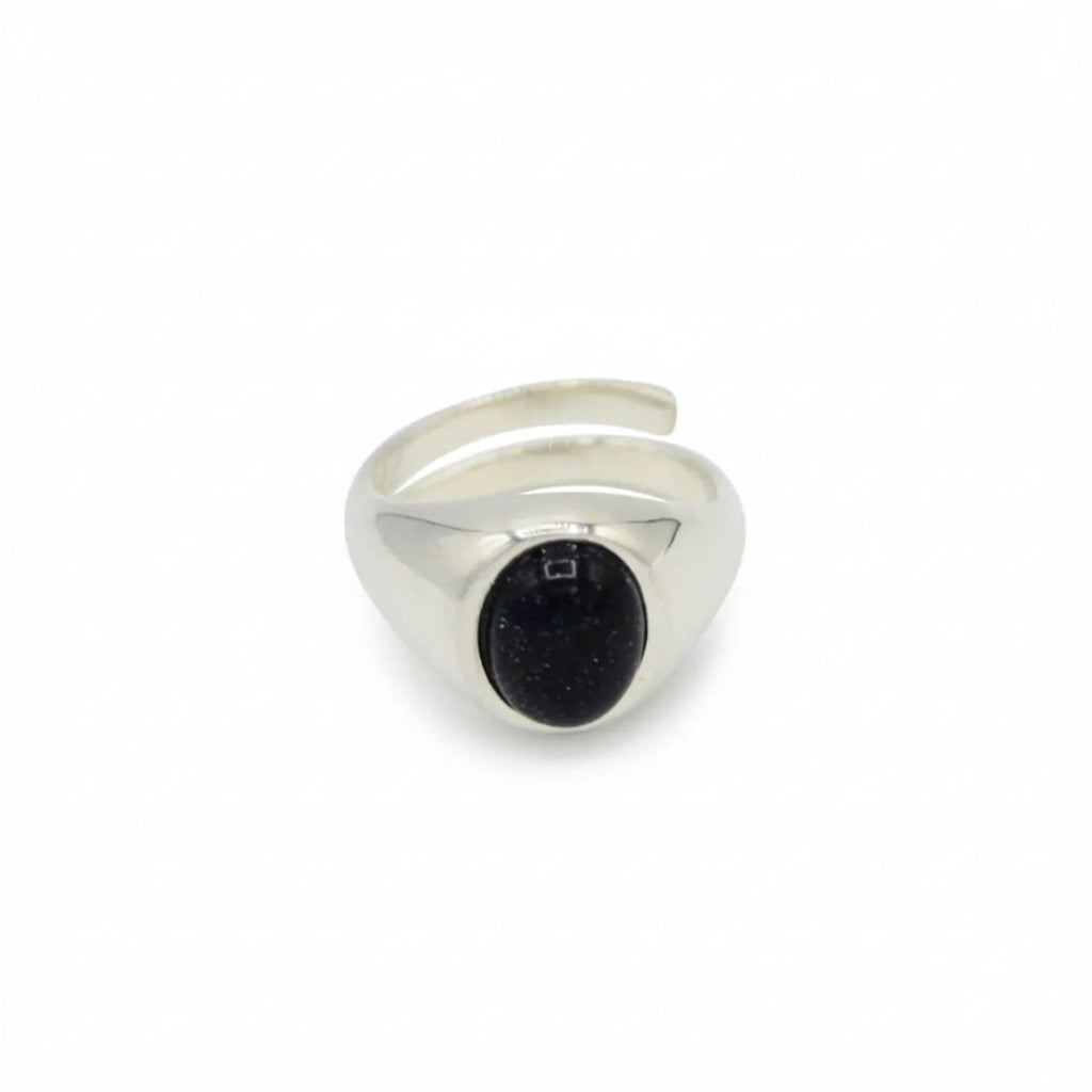 Anello Chevalier con Pietra del Sole Blu - Tocco di Magia e Raffinatezza