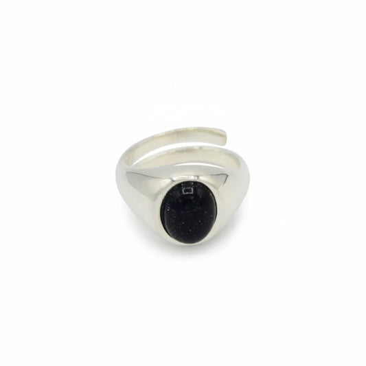 Anello Chevalier con Pietra del Sole Blu - Tocco di Magia e Raffinatezza