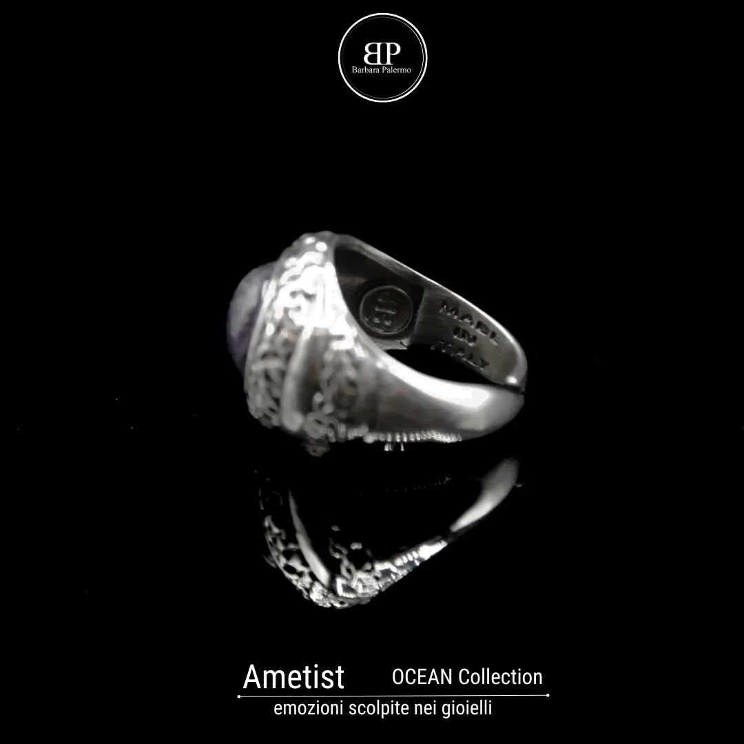 Ametista Anello Ocean Sogna in Viola con Ametist
