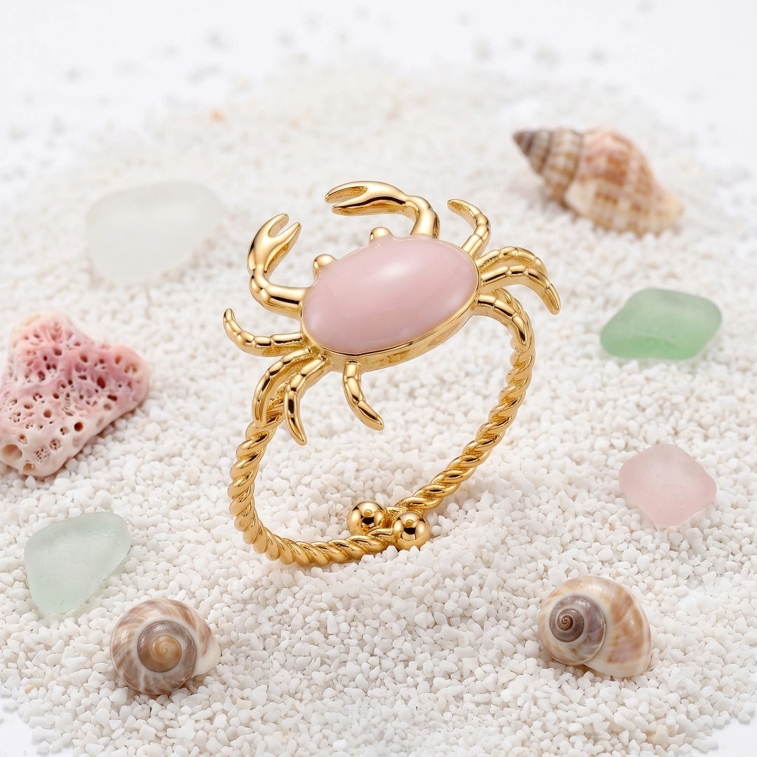 Anello Sea Granchio Rosa