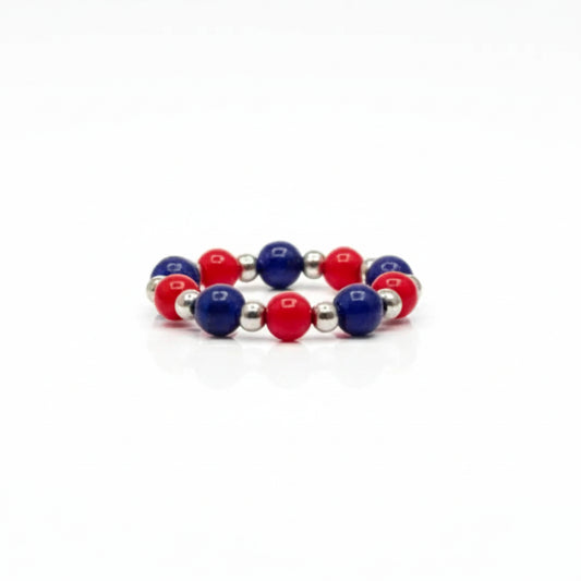 Anello Elastico Rosso Blu