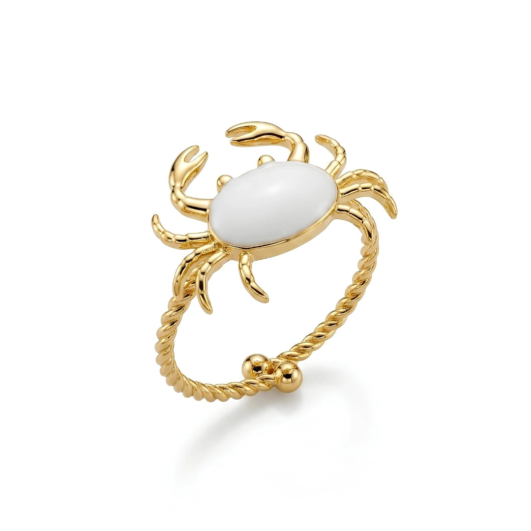 Anello Sea Granchio Bianco