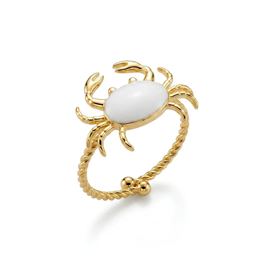 Anello Sea Granchio Bianco