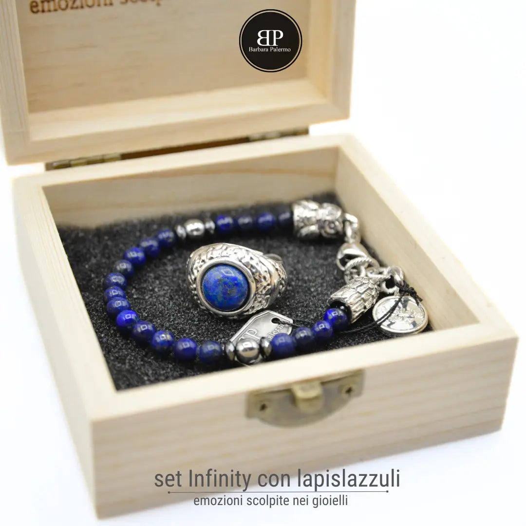 Infinity Set mit Lapislazuli