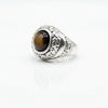 Anello Ocean occhio di tigre Aurum