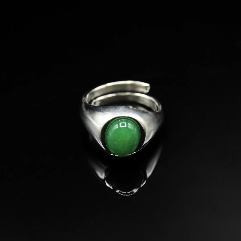 Grüner Jade Eternity Ring – Zeitlose Eleganz
