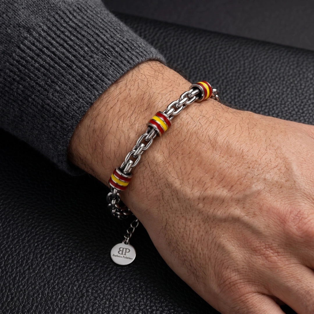 Steine: mehrfarbiges Hartsteinarmband