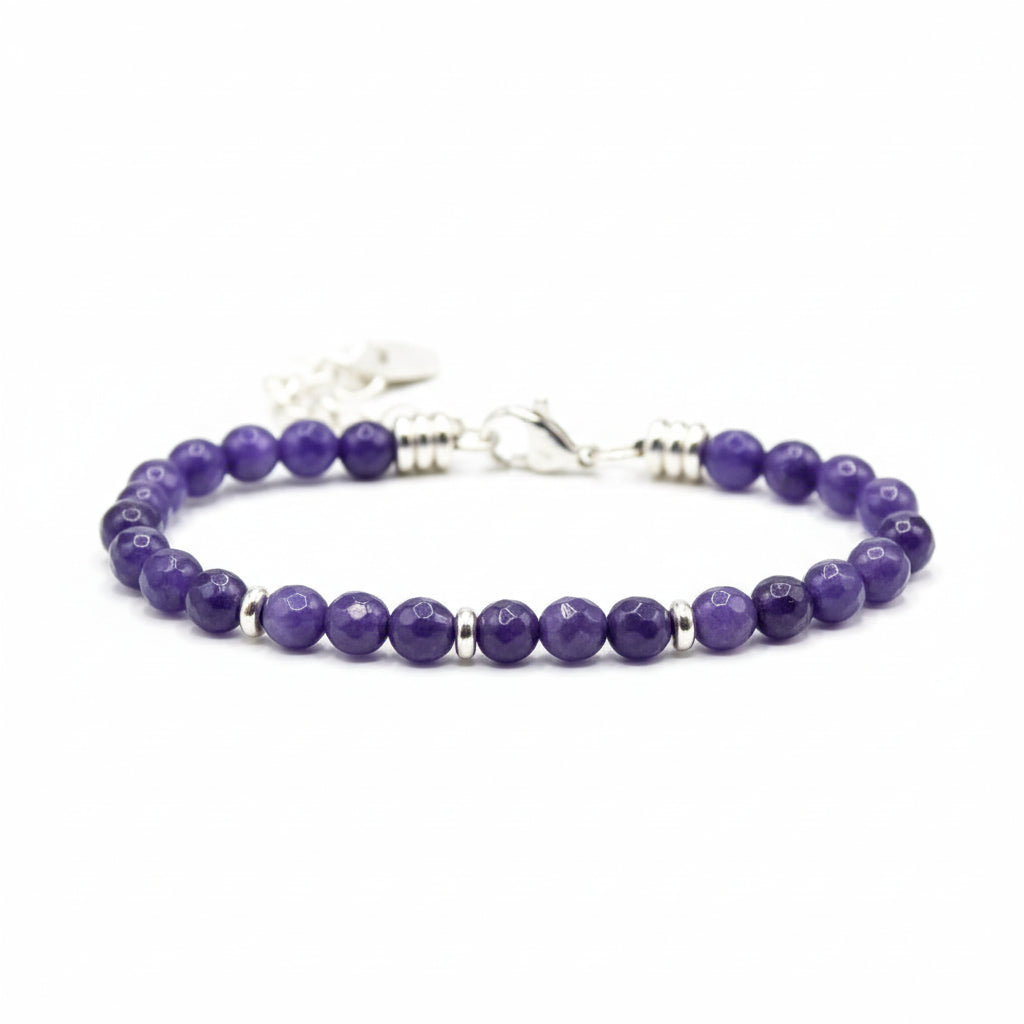 Stones bracciale Agata sfaccettata  con moschettone