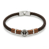 Bracciale Ancora Nautica Marrone Intrecciato