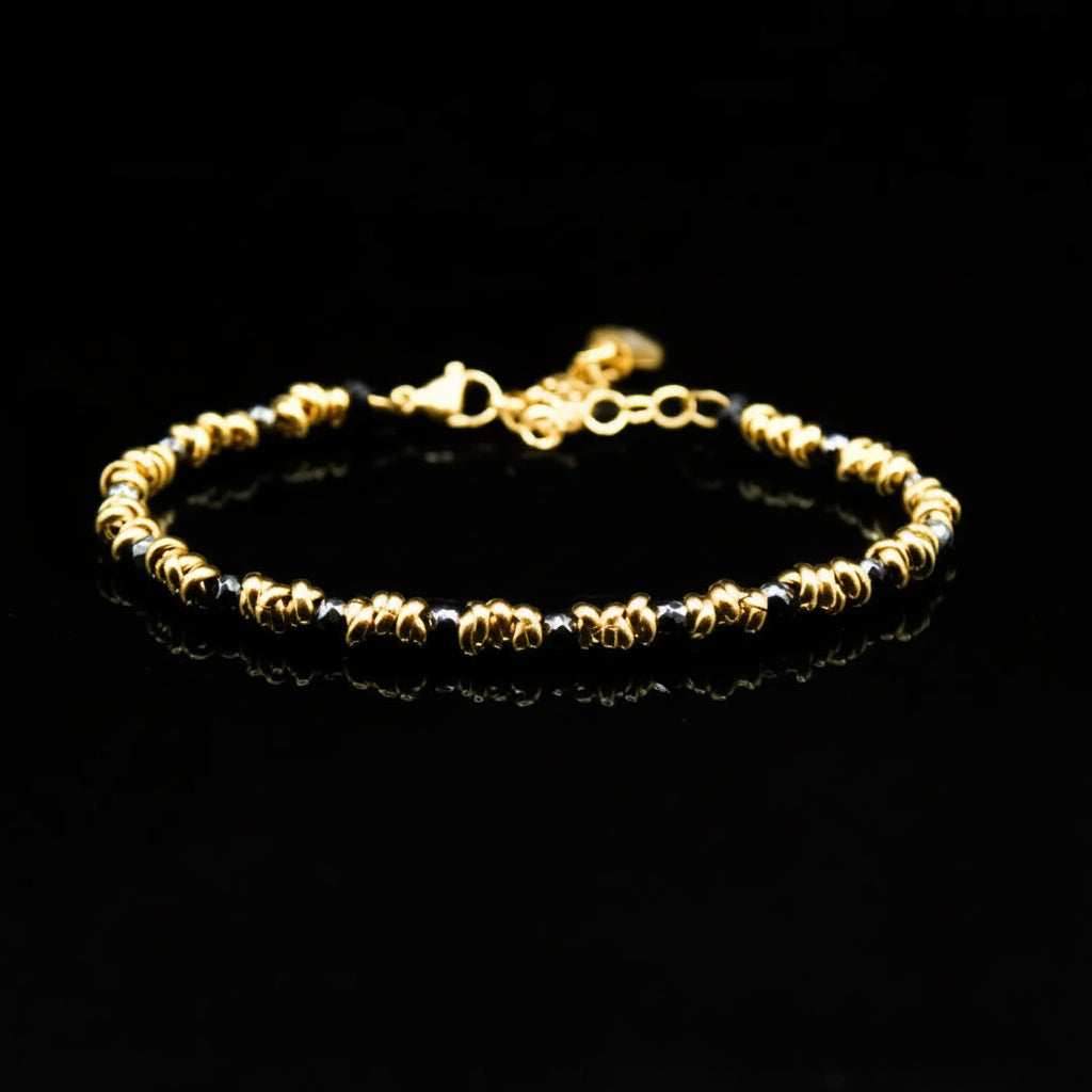 Braid Mini 2.0 Armband – Eleganz in Anthrazit und Gold