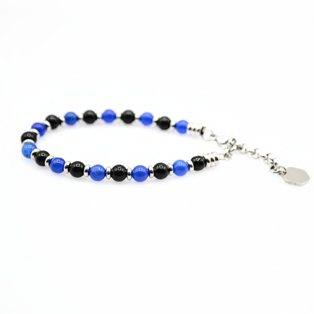 Steine: mehrfarbiges Hartsteinarmband