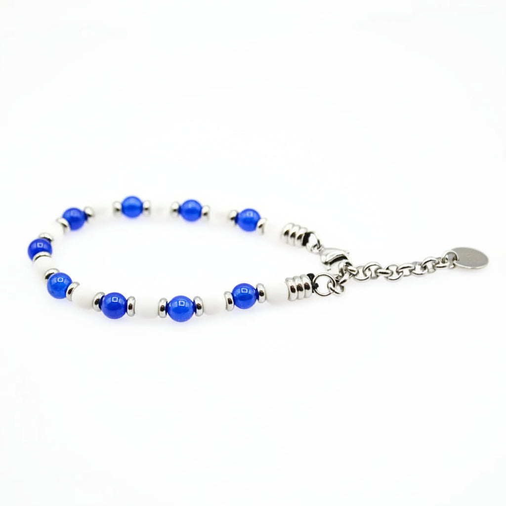 Bracciale Bianco Blu - Eleganza Senza Tempo
