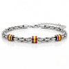 Steine: mehrfarbiges Hartsteinarmband