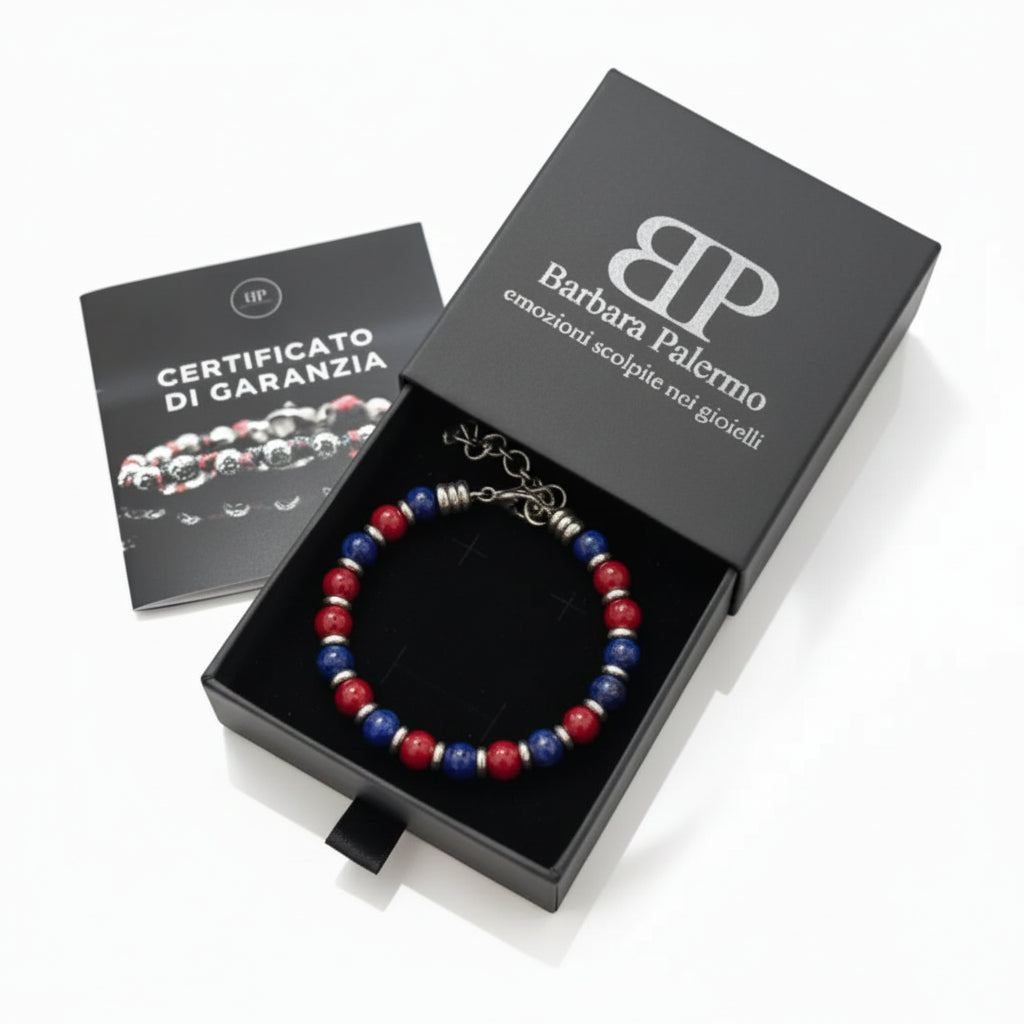 Bracciale Rosso Blu: Eleganza Infinita