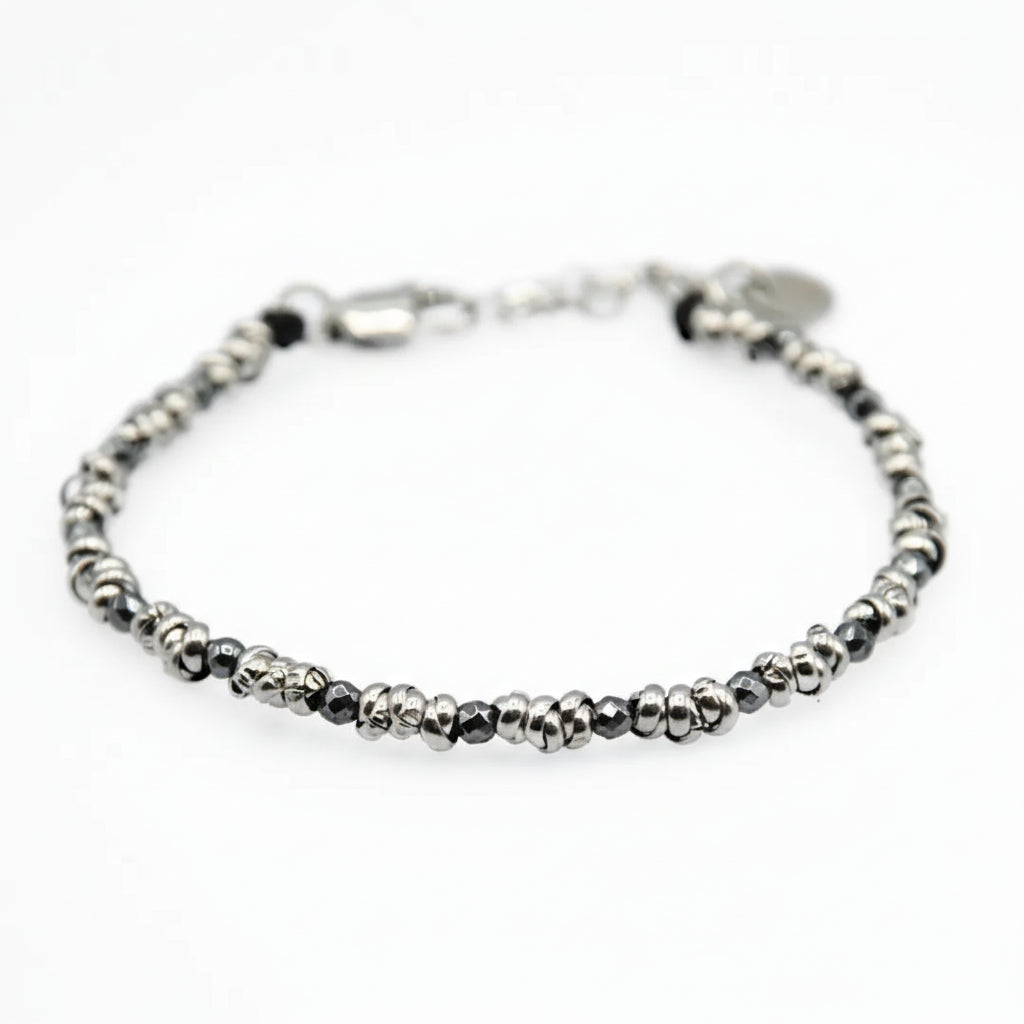Braid Mini 2.0 Armband – Anthrazit-Hämatit