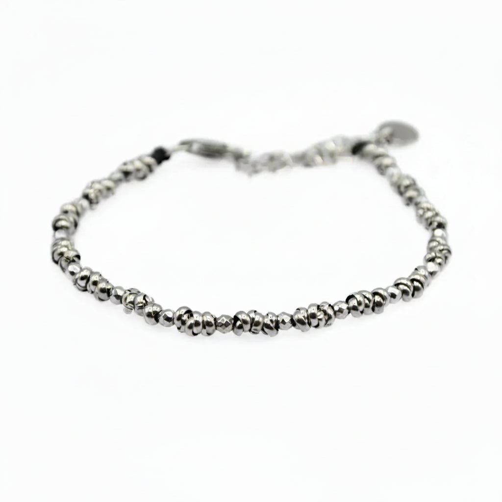 Braid Mini 2.0 Armband – Silber Hämatit