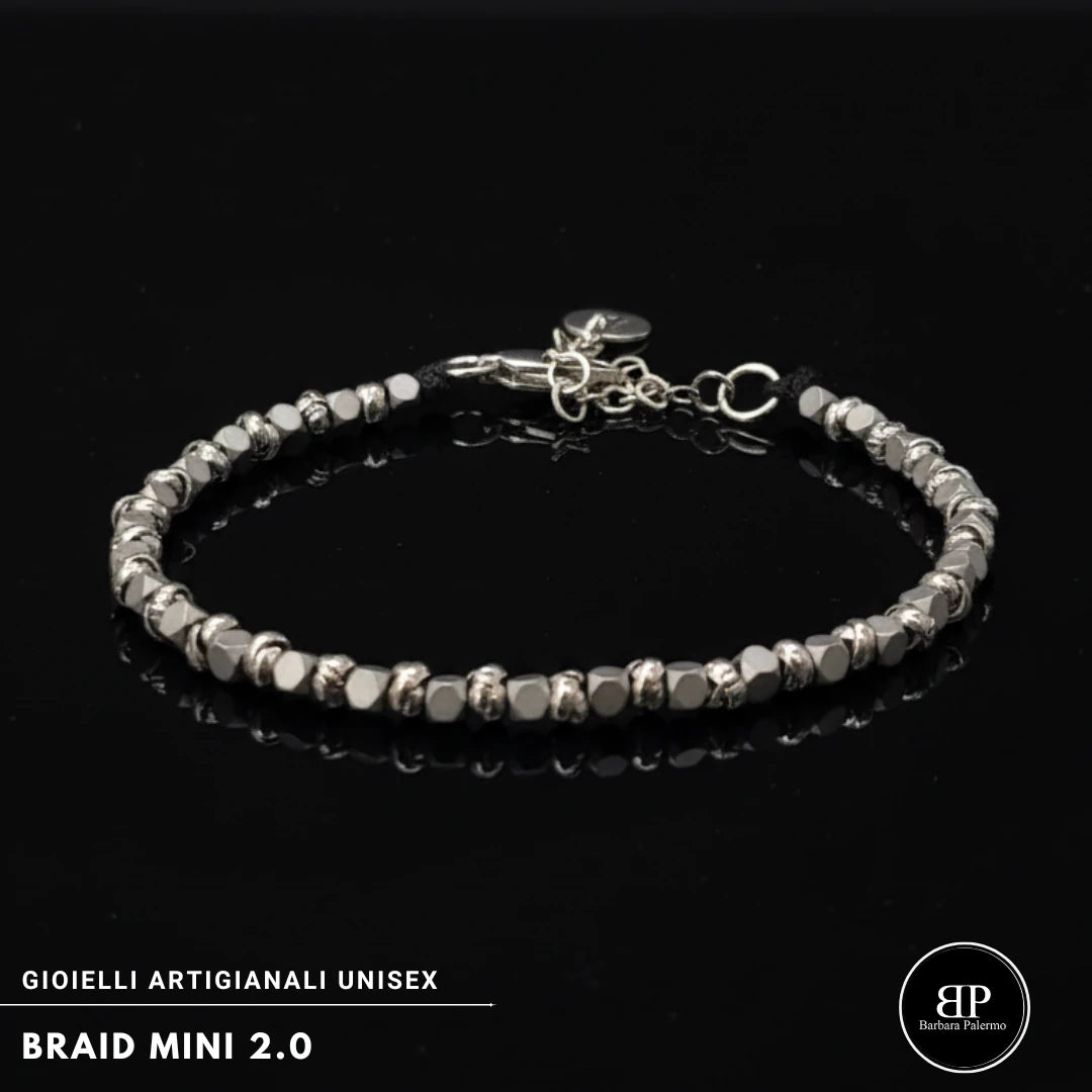 Braid Mini 2.0 Armband – Mattgrau Cubotti