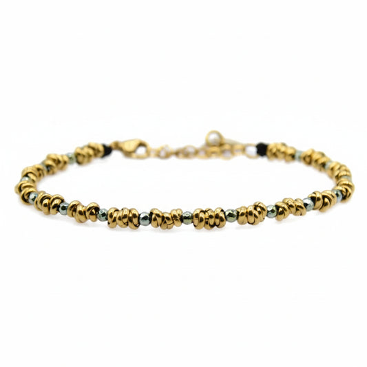 Bracciale Braid Mini 2.0 Gold & Green