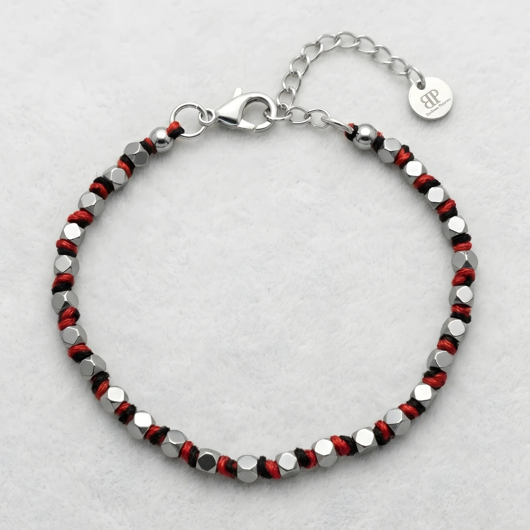 Steine: mehrfarbiges Hartsteinarmband
