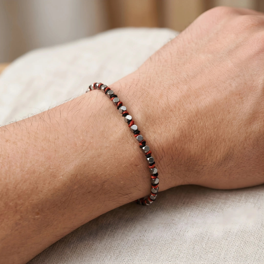 Steine: mehrfarbiges Hartsteinarmband