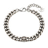 Bracciale Catena Uomo in Acciaio con rosa dei venti