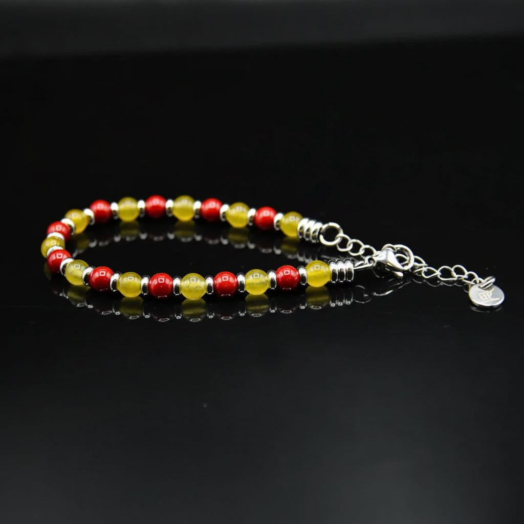 Steine: mehrfarbiges Hartsteinarmband