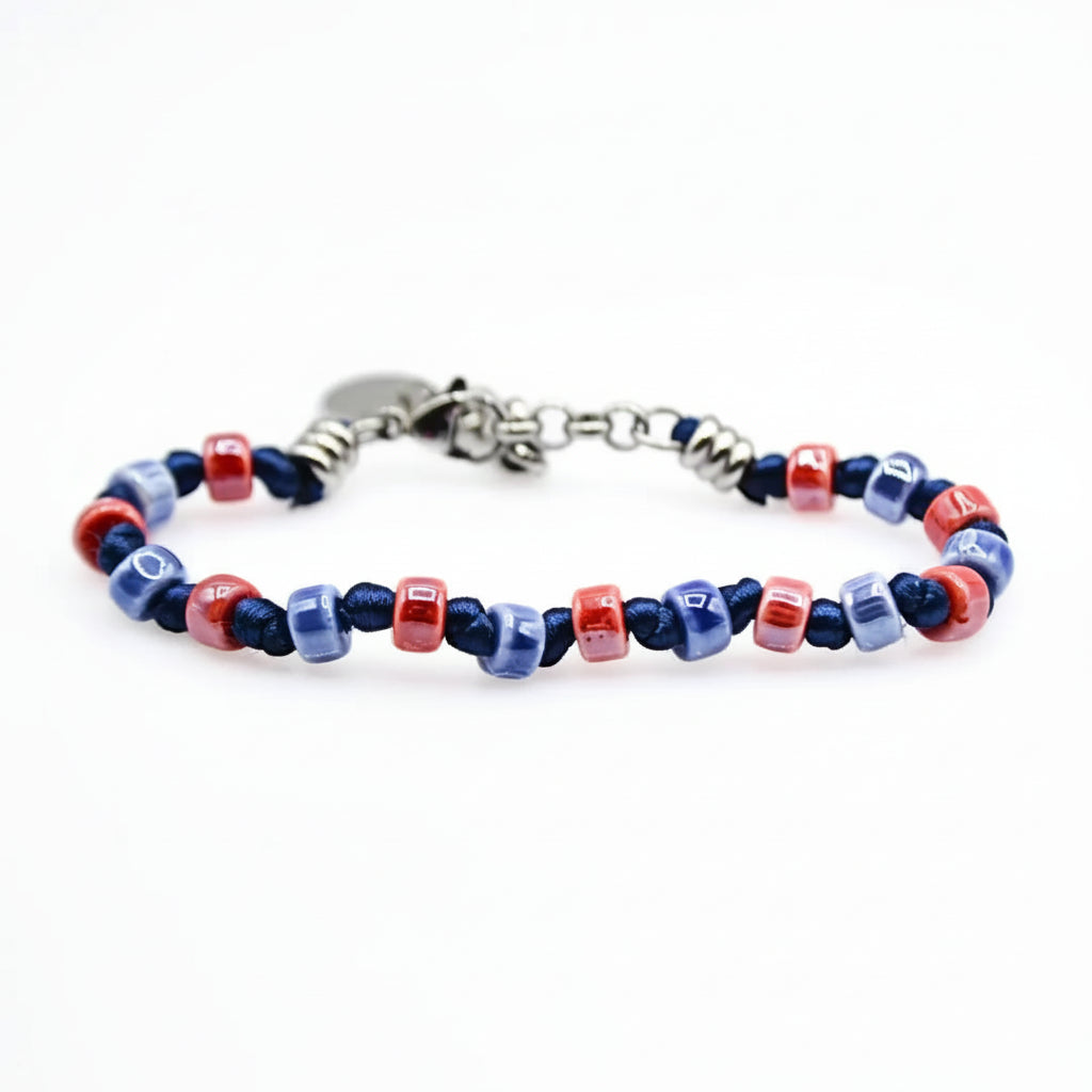 Steine: mehrfarbiges Hartsteinarmband