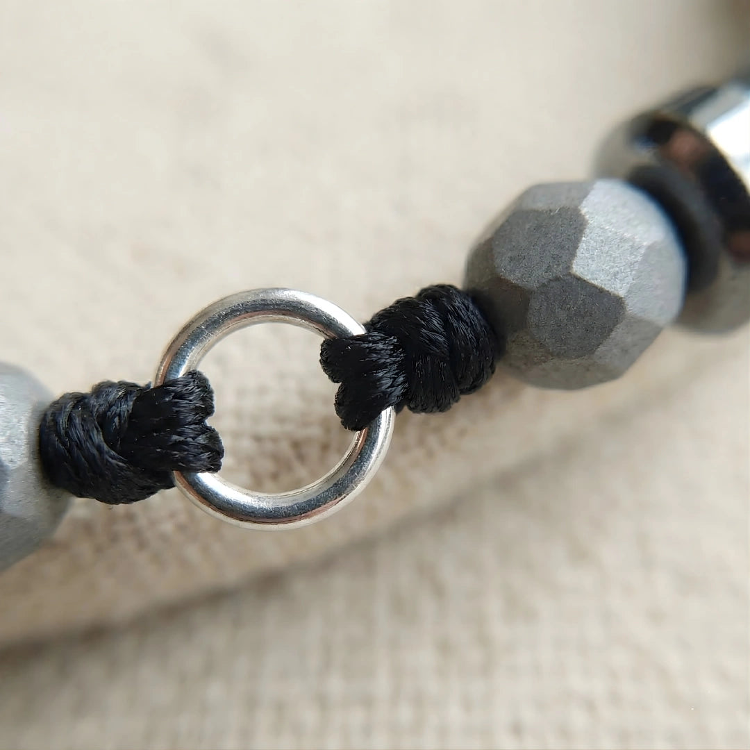Bracciale Cromalux  Ematite Grigio Opaco