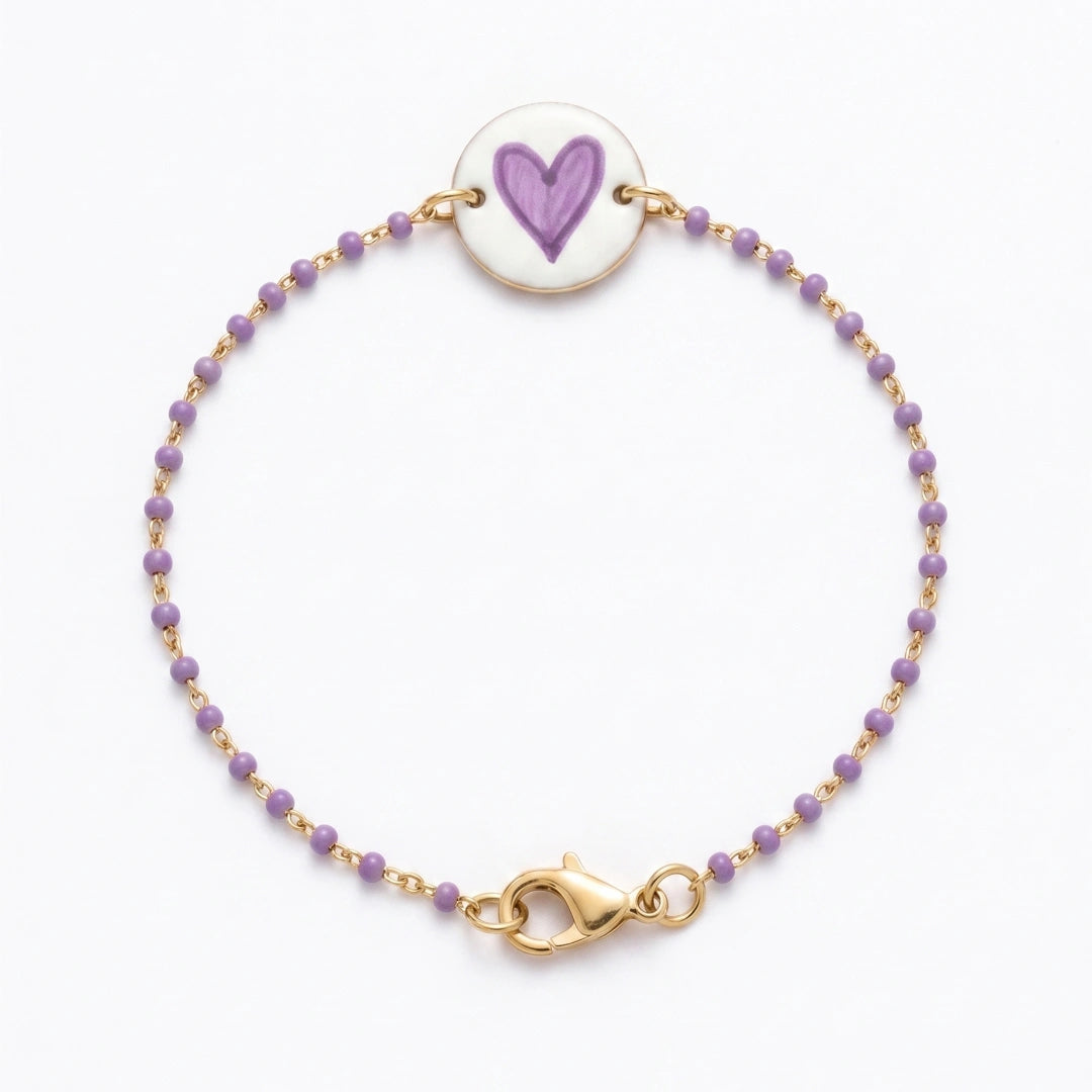 Bracciale Sea Cuore di Lavanda