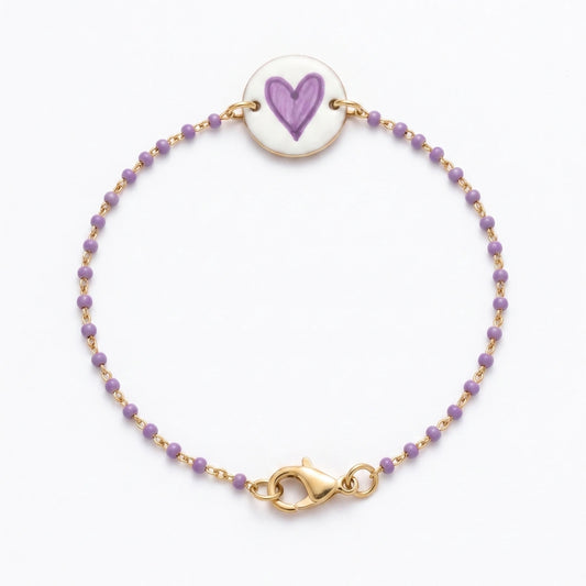 Bracciale Sea Cuore di Lavanda